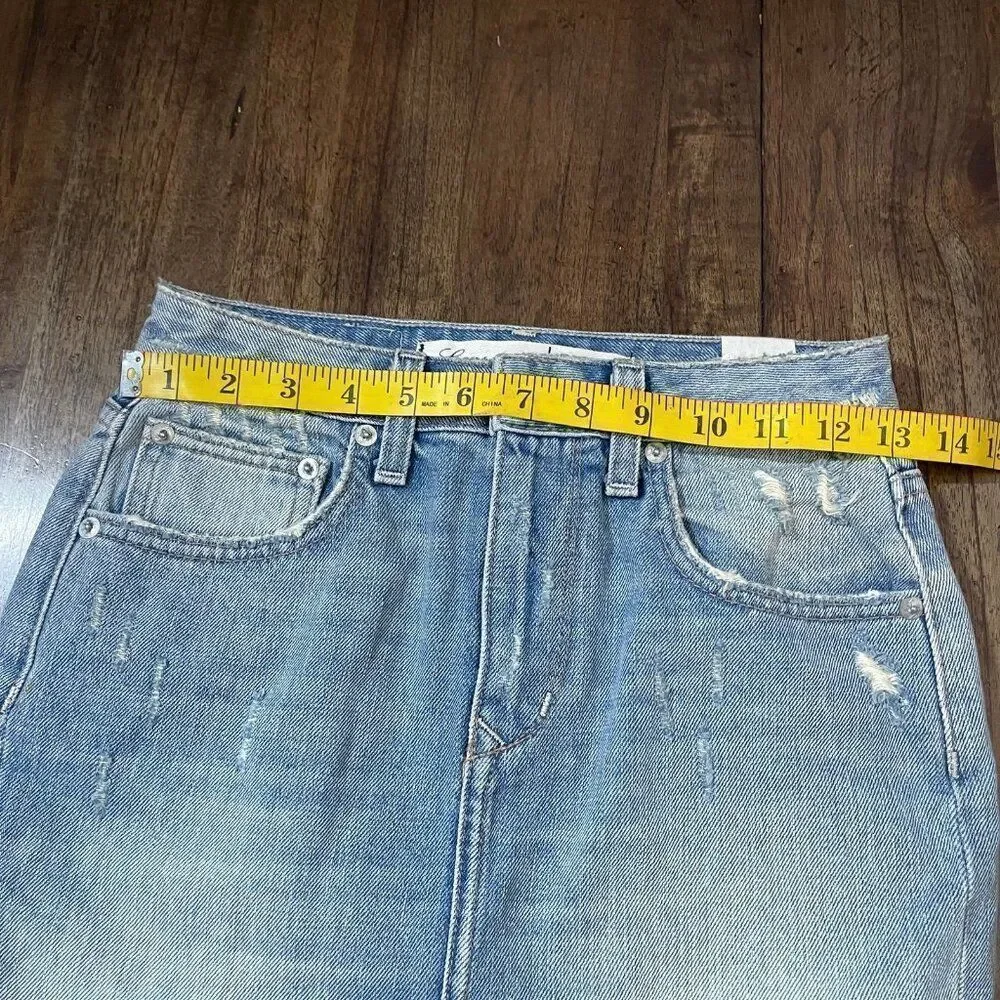 Lovers + Friends Denim Mini Skirt Size 23